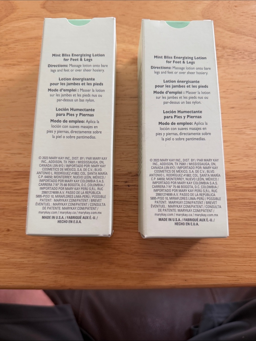 (2) A lot 2 Mary Kay Mint Bliss Energizing Lotion - Mint Green Packaging - Picture 3 of 4